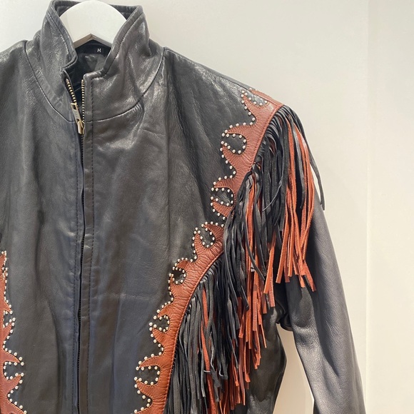 Jackets & Blazers - Showstopper leather jacket w/ fringe - 24 hr Sale